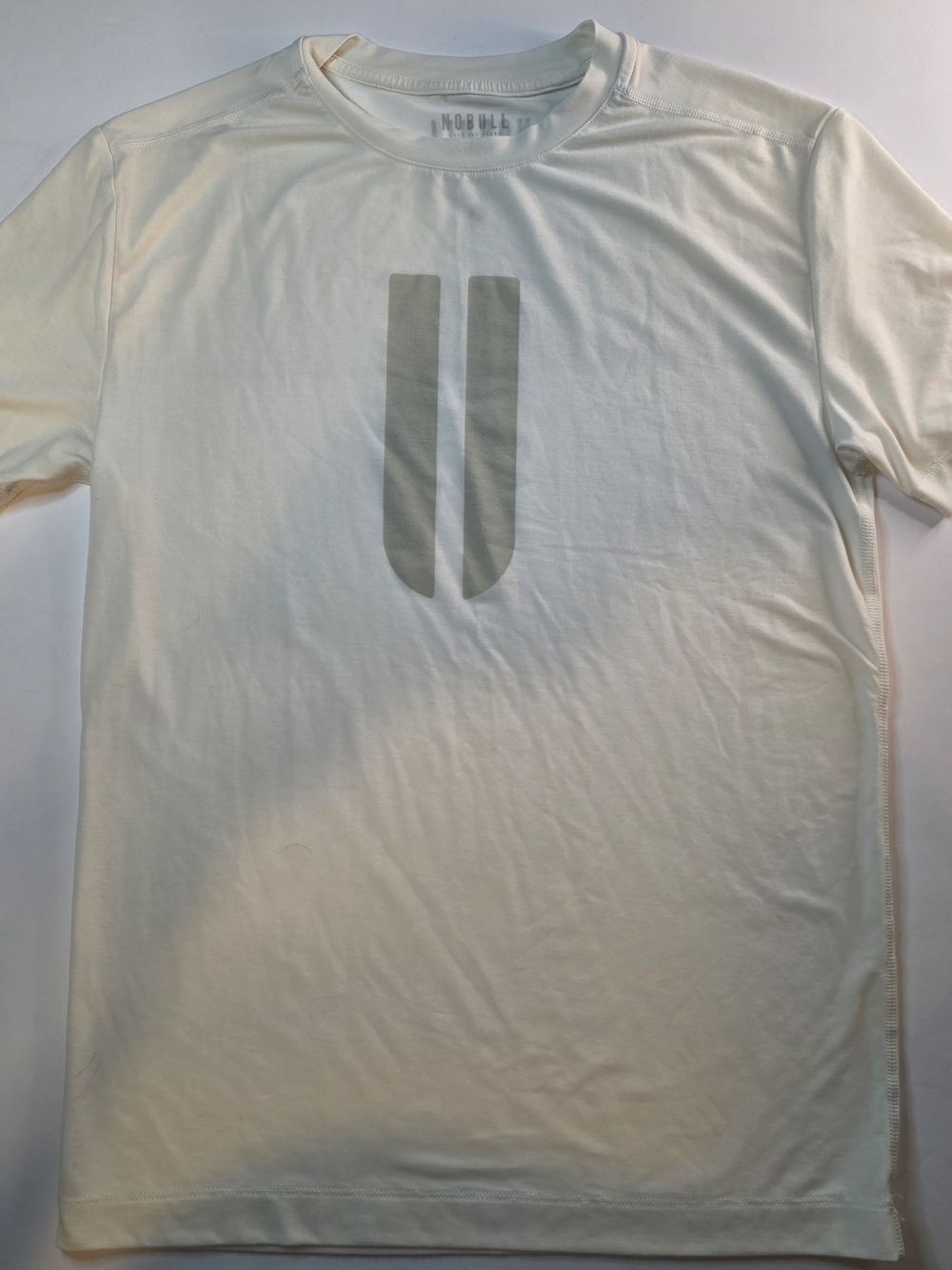 NOBULL Beige Short-Sleeve U Logo Tee Size S